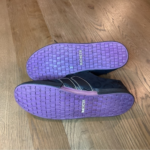 MACBETH Women’s size 9 Black Green Vegan Product Textile Lace Up Sneakers - Picture 8 of 11